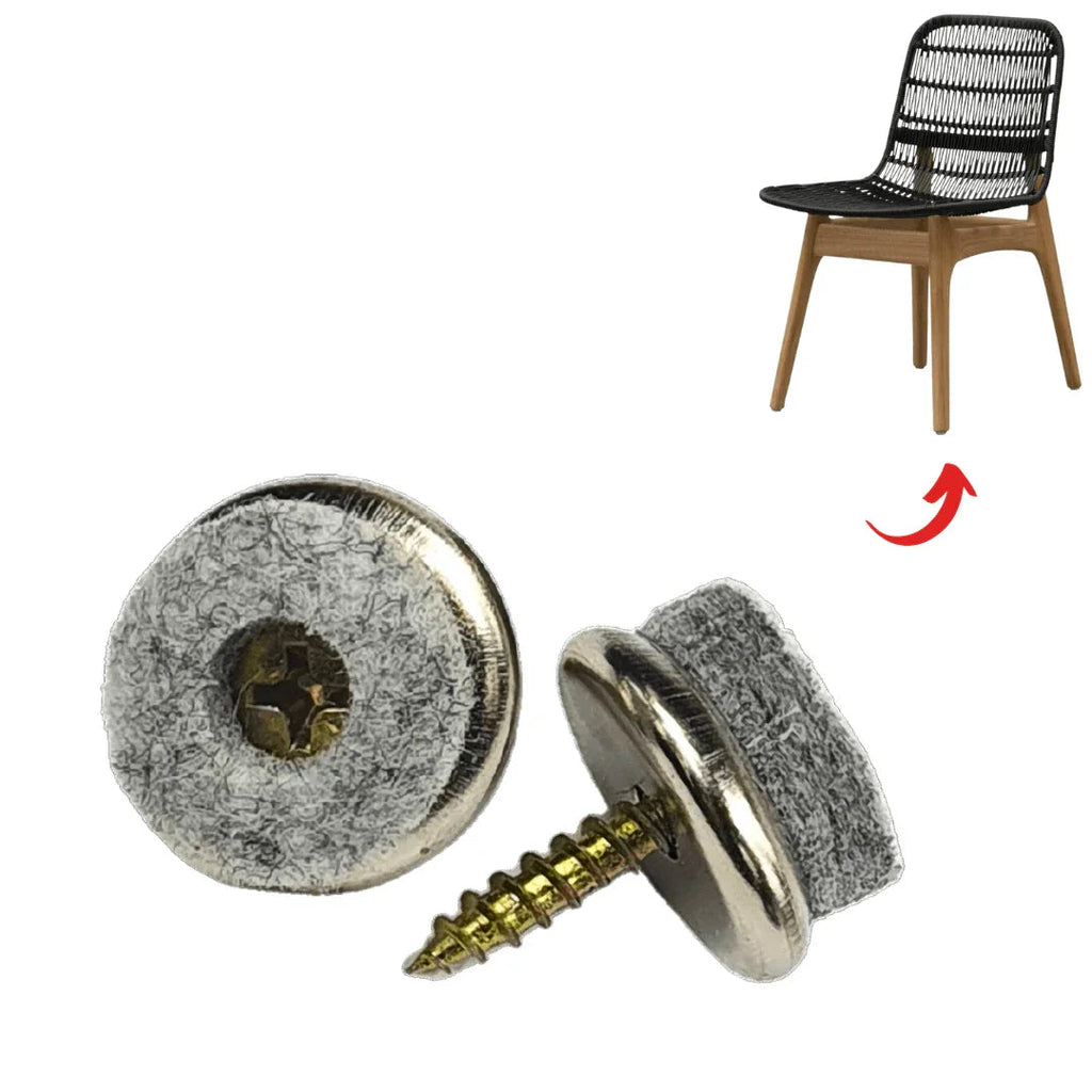 Premium Felt Screw-In Glides – Silent Protection with Style
