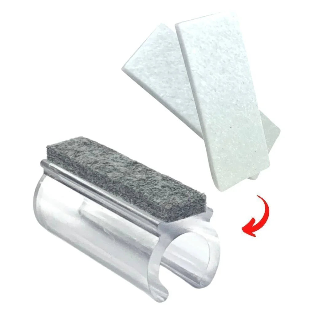 Clear Felt Clip on Sled Chair Glides - Sleigh Chair Glides