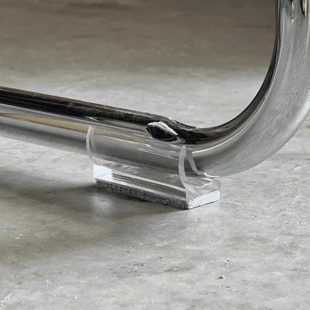 Clear Felt Clip on Sled Chair Glides - Sleigh Chair Glides