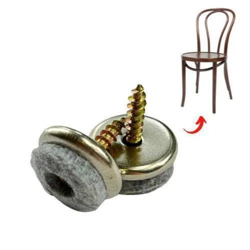 Premium Felt Screw-In Glides – Silent Protection with Style